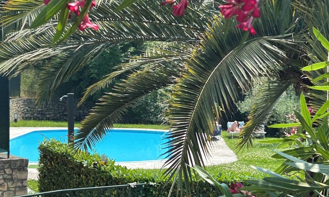 Gardone Riviera Apartment | Near Vittoriale pool view, 10 minutes walk to lakefront