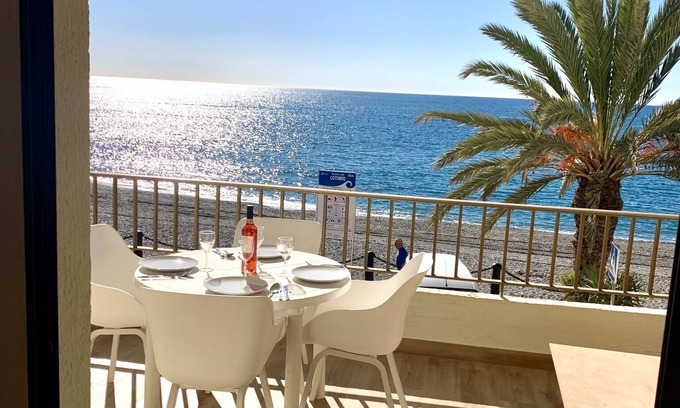 Almunecar Apartment | NEW Apartament With Large Terrace Just ON THE Beach W/Fast Internet
