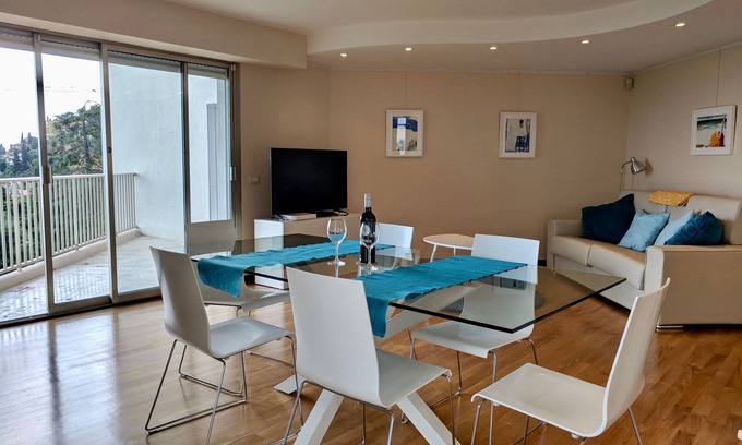 Menton Apartment | New! Beautiful modern apartment with great panoramic sea views