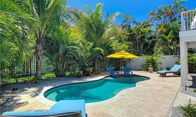 Anna Maria House | NEW! Blue Crush! Steps to the Beach! Only 5 Homes Away! Heated Pool!