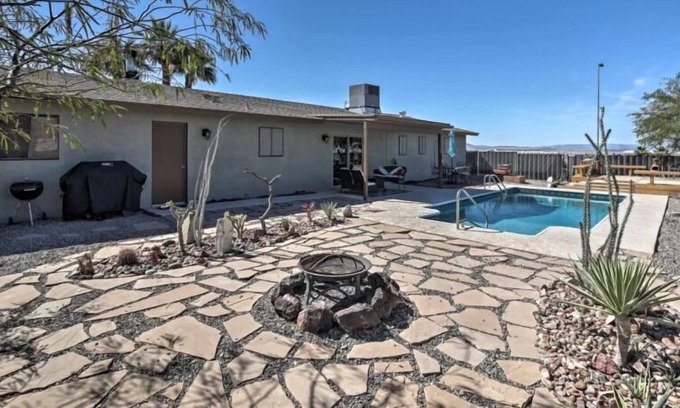 Lake Havasu City House | NEW! Bright Lake Havasu Pool Home w/ Lake View!