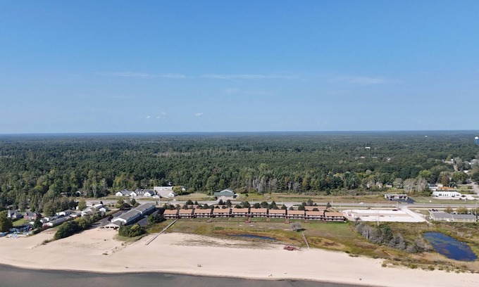 Oscoda Condo | New! Carpe Diem 365 - Very Cute Lakefront Condo with Private Beach!