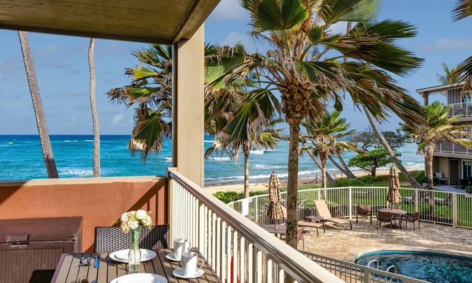 Wailua Condo | New! Kailani #213, Oceanfront, Sunrise and Moon Rise Views!