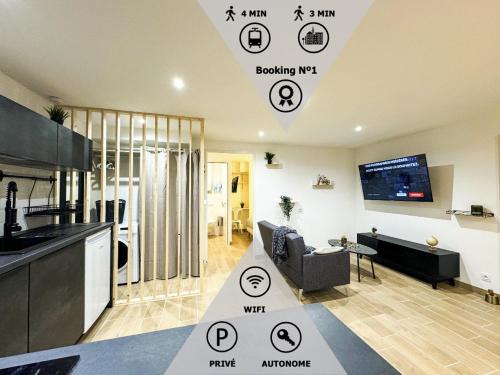 Guingamp Apartment | *NEW* L'Industriel Chic au cœur de Ville