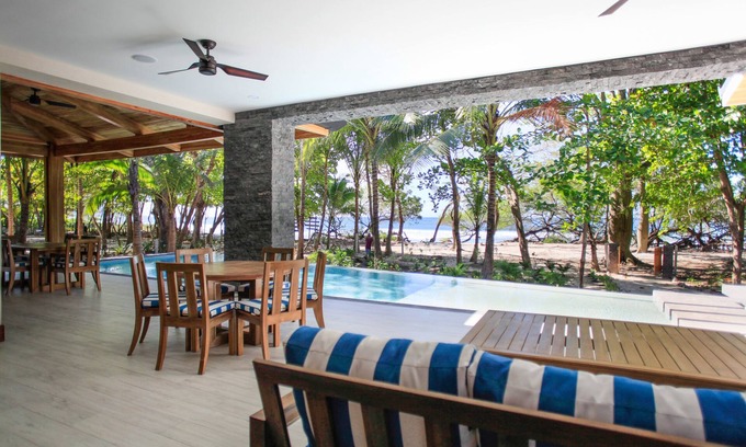 Playa Santa Teresa House | New Large Luxury Beachfront Private Home and Pool with breakwater views