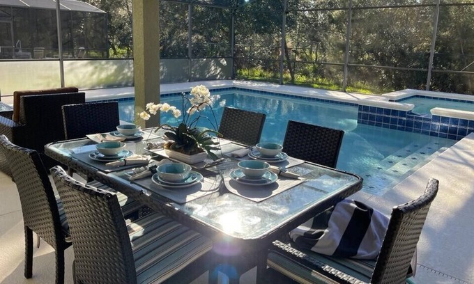 Calabria House | NEW LISTING- Beautiful Villa VERY Near the theme parks with large pool.