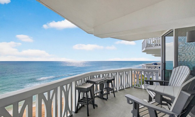 Ormond-by-the-Sea Condo | New Listing! Direct oceanfront condo with huge balcony and beachfront pool