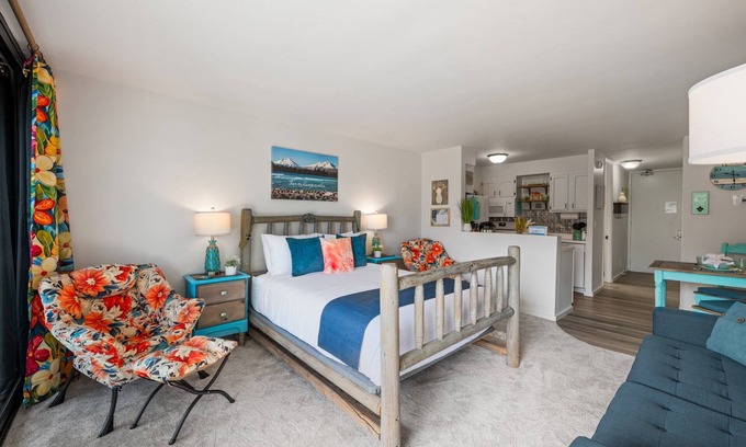 Historic Lahaina Front Street Condo | New Listing! Modern Oceanfront studio, sunset bliss