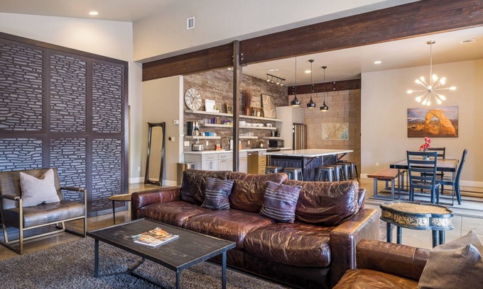 Moab House | New Listing! Walk to Downtown Moab | Hot Tub | Ideal for Groups