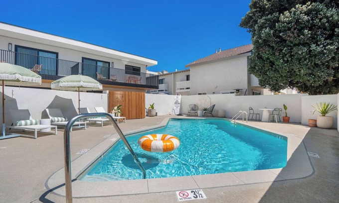 Oxnard Dunes Condo | New! Luxury 1 Bedroom + 1 Bathroom Executive Units. 1 Block walk to the Ocean!