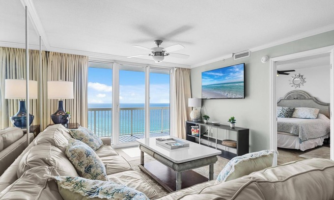 Destin Condo | NEW! Penthouse (20th floor) 2 bedroom Beachfront at Pelican with XL Balcony