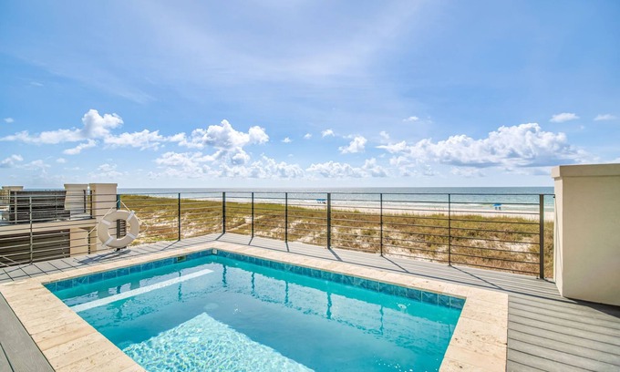 Ono Island House | NEW Rental!!! Viviana 5 - Private Pool Beach Front Home - Sleeps 16
