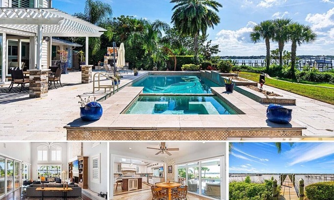 Ormond-by-the-Sea House | New! River House - Riverfront Pool Home - 4BR/4.5BA