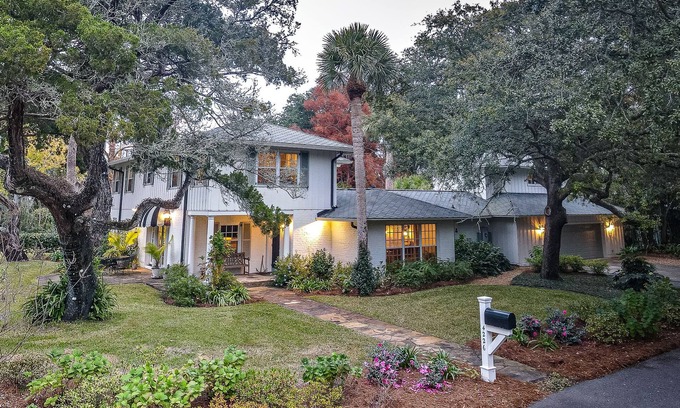 East Beach House | New to VRBO, large family home with private pool and steps to the beach!