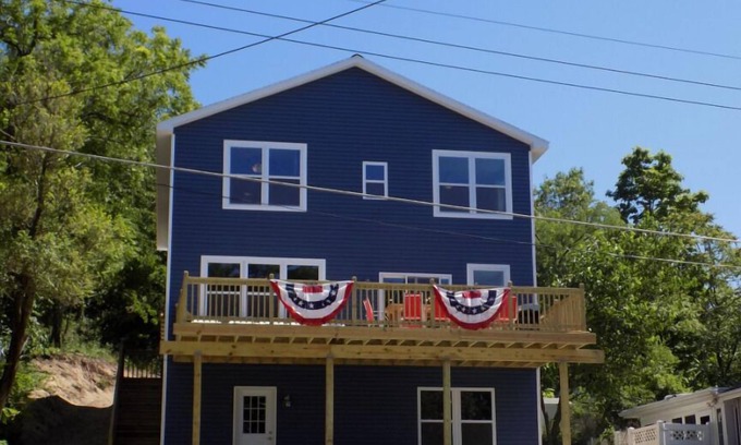 Michigan City House | NEWLY BUILT 7 Bedroom Lake Shore Drive Beach Home - Hot Tub and Fire Pit!