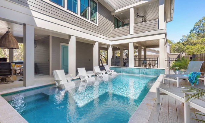 Grayton Beach House | Newly Built Lux Grayton Beach Home "Timeless 30A" Pool, Golf Cart, Bikes