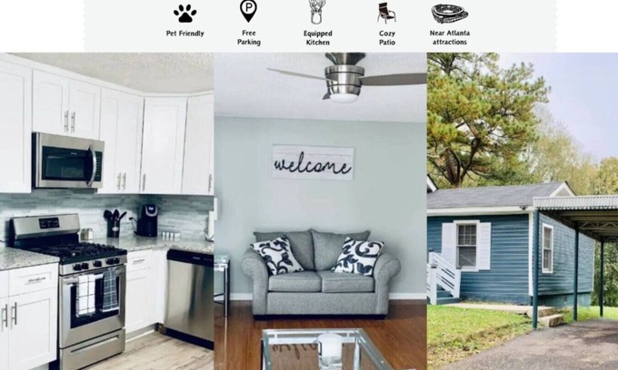 Church Street House | Newly Renovated College Park Home, Private Yard, Office, WiFi & Pet Friendly!