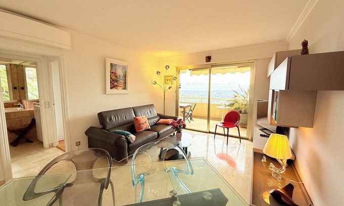 Grasse Apartment | Nice 4 bedroom apartment with sea view - air conditioning - pool