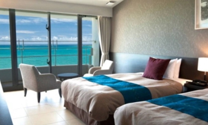 Uruma Hotel | Nonsmoking Ocean view Twin Breakfast included /Uruma Okinawa
