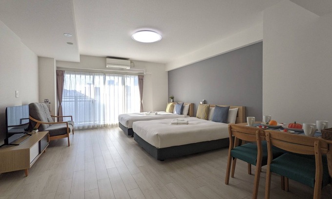 Tennoji Hotel | Nonsmoking Top floor Double bed x2 Standard /Osaka Ōsaka