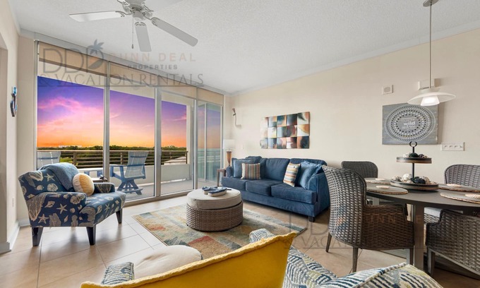 Biloxi Condo | Ocean Club 401 Enjoy panoramic views of the Gulf!