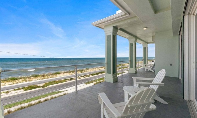 Flagler Beach House | Ocean front home in Flagler Beach! Dog friendly! Sleeps 8!