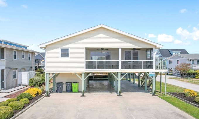 Sunset Beach Cottage | Ocean View Home with Beach 1 Block from Pier with direct beach access!