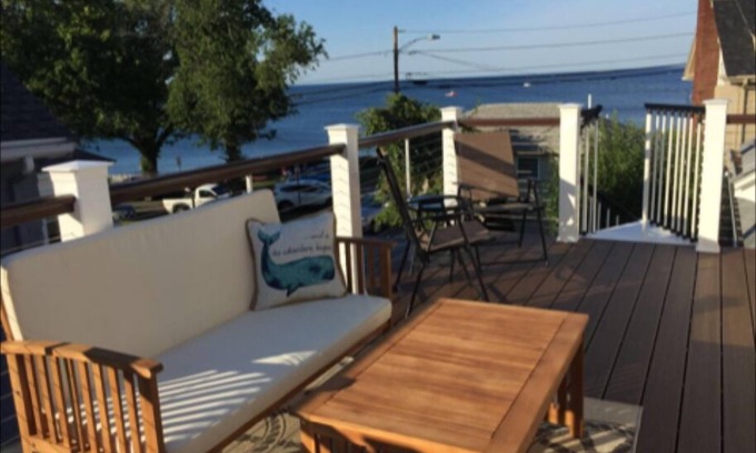 Rockport House | Ocean views just steps to Back Beach, Front Beach, and downtown Rockport