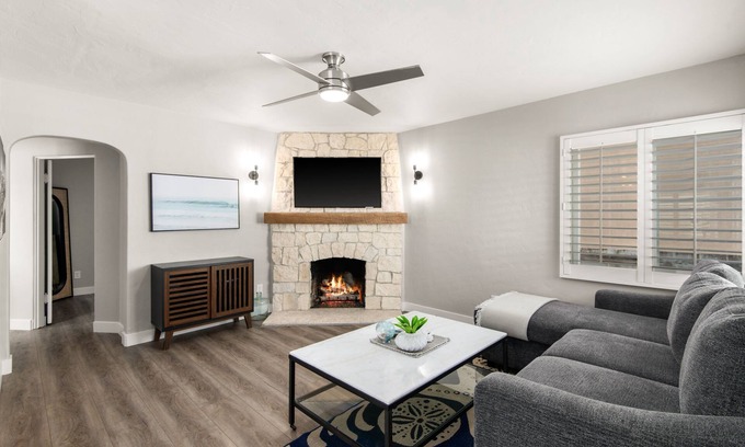 San Diego Condo | Ocean Views w/Private Ground Floor Patio | Fire Pit