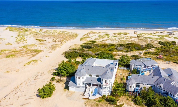 Corolla House | OCEANFRONT, 17 BRs, Ocean Views, Priv Pool, Rec Rm, Theatr Rm! 4x1487, The Dream