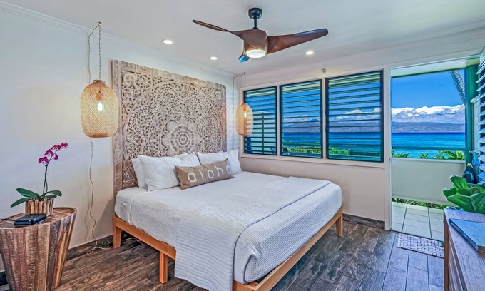 Napili Condo | Oceanfront Beachfront Studio - The Napili Bay 103 -Fall asleep to the waves