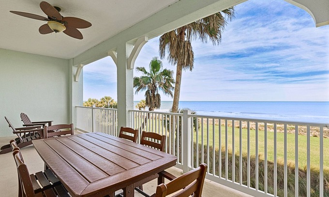 Palm Coast Condo | Oceanfront Condo - Balcony, Resort Pools, Beach Access + Gym