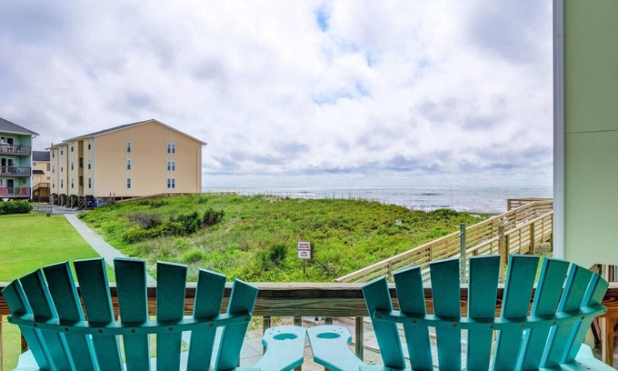 Surf City Condo | Oceanfront Condo, Steps Away from the beach access