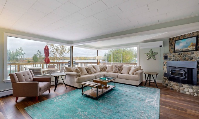 Hancock House | Oceanfront, dog-friendly home with amazing ocean/Mt. Desert Island views