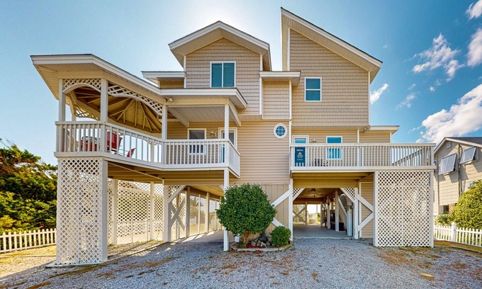 Caswell Beach House | Oceanfront home with private pool and direct beach access