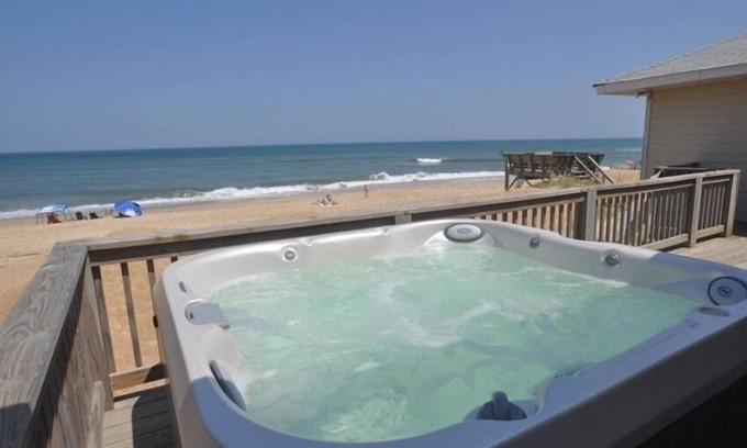Kitty Hawk Cottage | Oceanfront, Hot Tub Oceanside, 4 Bedroom, 2 Bath, Large Deck