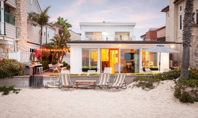 Santa Ana Heights House | Oceanfront. Stylish single family beach house. No crazy boardwalk.