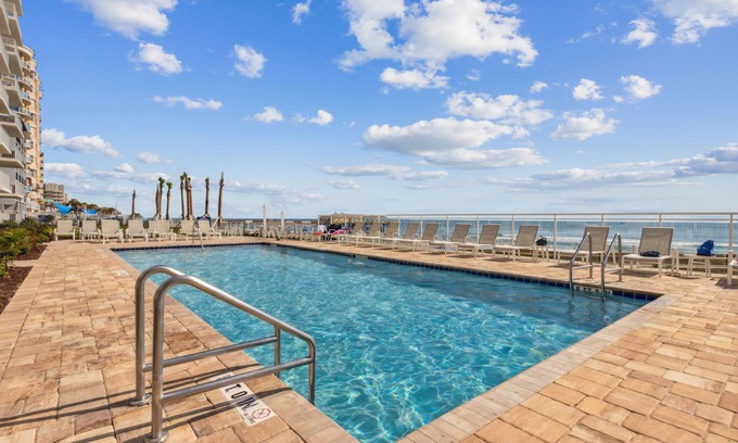 Ocean View Halifax Estates Condo | Oceanfront Escape- 3/2 with stunning 5th floor ocean views. Beachfront w/pool