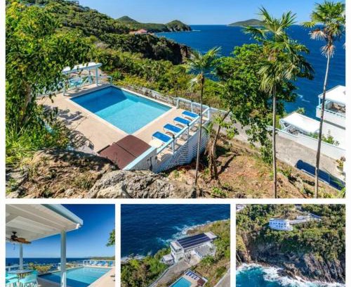 Estate Tabor and Harmony Villa | Oceanfront Villa with Pool, Hot Tub & 5 Condos! USVI