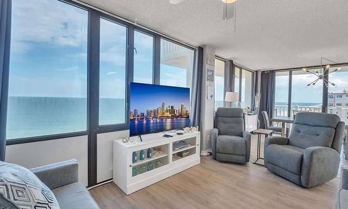 Flagler Beach Apartment | Oceanfront with Panoramic Views in Flagler Beach