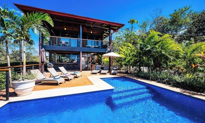 Tamarindo House | ☀ Oceanview and Private Pool ⛱ 8 mins to Downtown