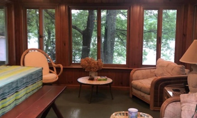 New Durham House | On Merrymeeting Lake - Cottage with Private Beach and Lakeside Deck