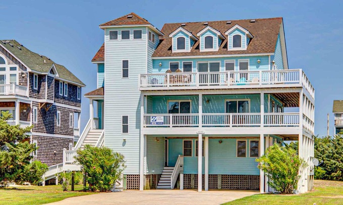 Wind Over Waves House | On Special - Semi-Soundfront w/ a View, Pool, Hot Tub, Game Rm, Dog-Friendly, Cm