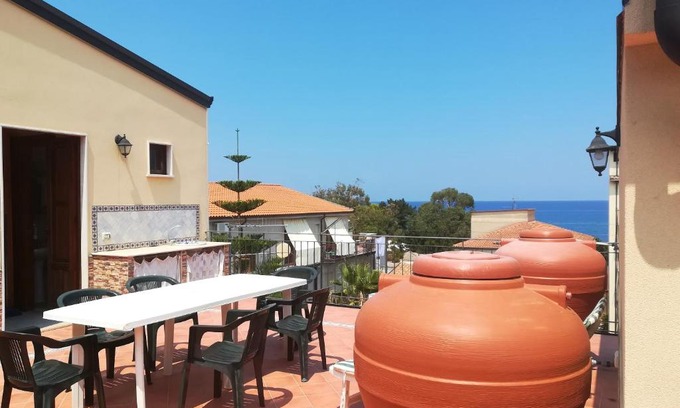 Marina di Caronia House | One bedroom house at Marina di Caronia 200 m away from the beach with sea view furnished terrace and wifi