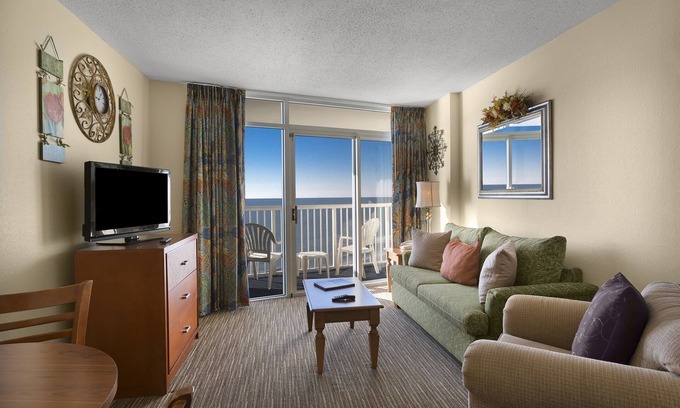 Arcadian Shores Resort | One Bedroom King w/Great Oceanfront View + Official On-Site Rental Privileges