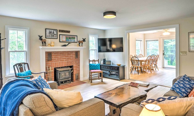 Hebron House | Outdoor Haven in Hebron: Walk to Town Beach!