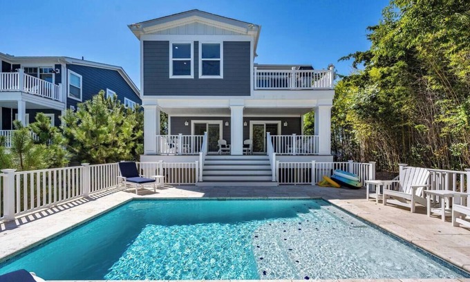 Fenwick Island House | Outstanding large Beach House on the Ocean Side with a private heated Pool!