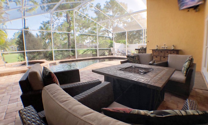 Haines City Villa | ☀️ Outstandning & Lavish Luxury Villa ☀️ Private Pool & Spa & Golf Course View ⛳