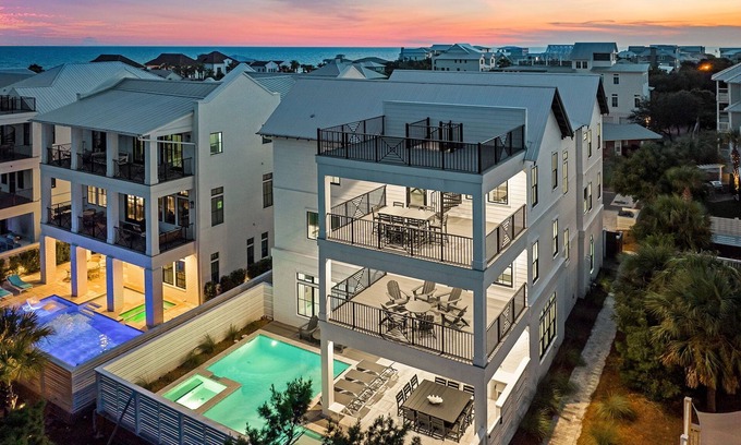 Inlet Beach House | Oz by The Sea|Easy Beach Access|Gulf Views|Private Pool|Golf Cart