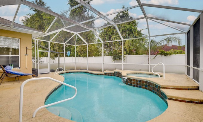 Palm Coast House | Palm Coast Retreat w/Heated Pool & Private Patio!